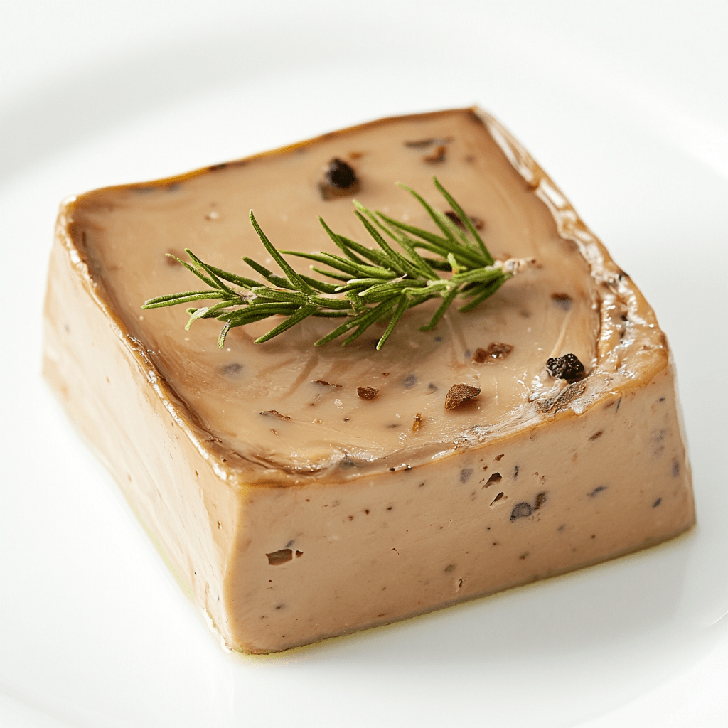 Luxury cultivated foie gras with rich, buttery texture